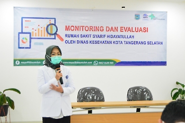 MONITORING DAN EVALUASI RS SYARIF HIDAYATULLAH OLEH DINKES TANGSEL