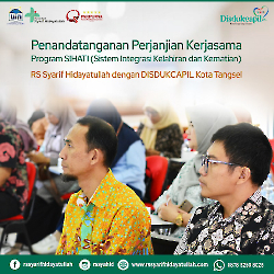 PENANDATANGANAN PERJANJIAN KERJASAMA PROGRAM SIHATI DISDUKCAPIL KOTA TANGSEL