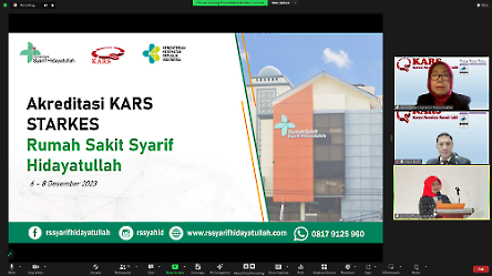 SURVEI AKREDITASI RS SYARIF HIDAYATULLAH OLEH KARS VERSI STARKES 2022